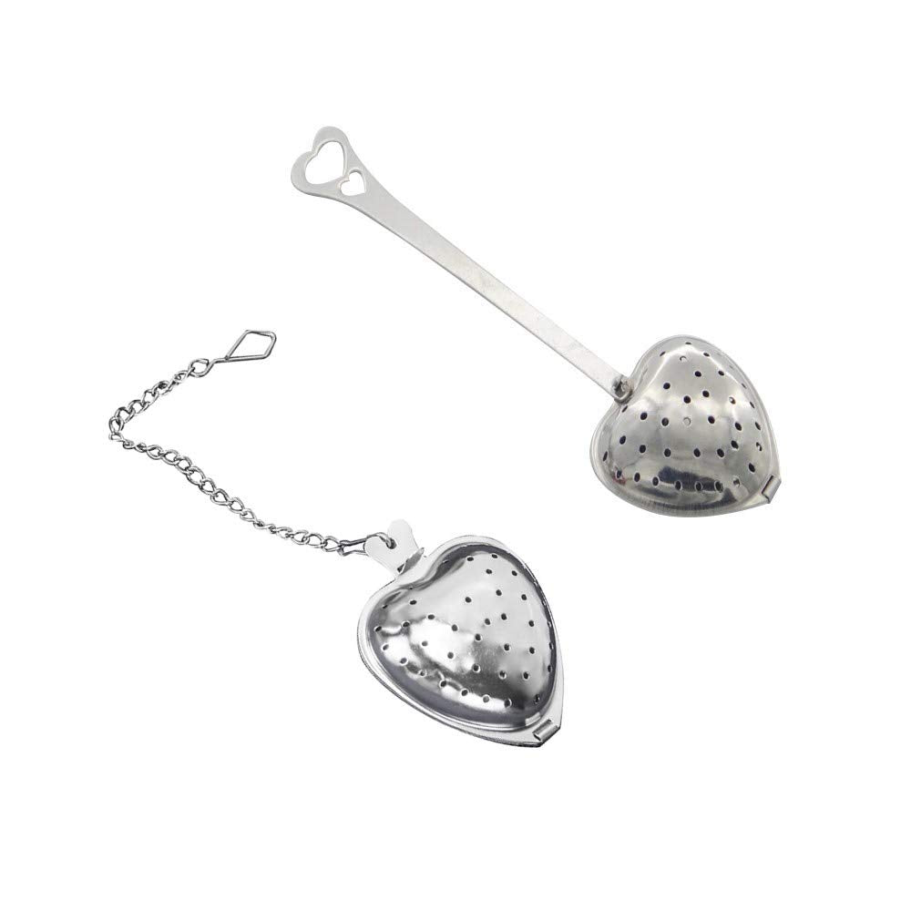 Mayata 2Pcs Stainless Steel Fine Mesh Seasoning Ball Kitchen Soup Spice Stew Filter Kitchen Tool Metal Tea Bag Tea Ball (2Pcs He