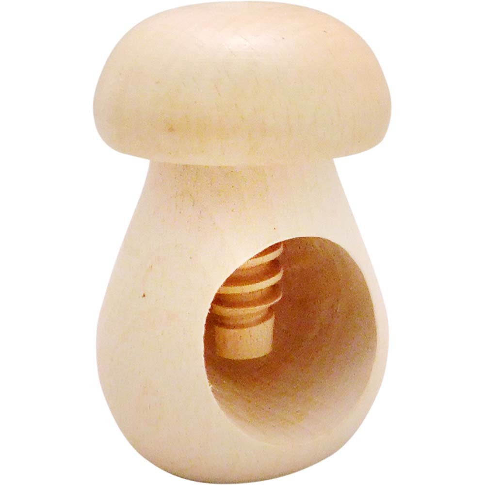 Wooden Spiral Screw Nutcracker Cracker Mushroom Nut Shell Cracker Crusher