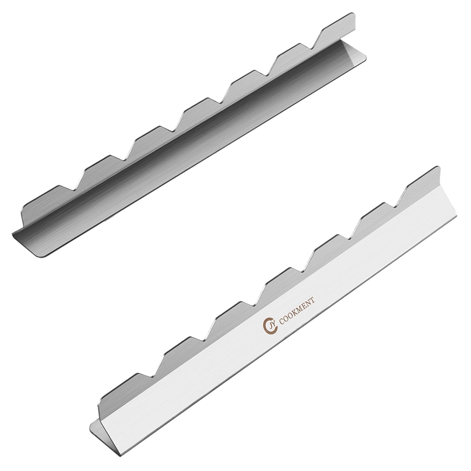 Kabob Skewers Stainless Steel Long BBQ Barbecue Skewers  Flat Metal Kebob Sticks Wide Reusable Grilling Skewers for Meat Chicken Set of 9 Including 2 barbeecue rack with Storage Bag