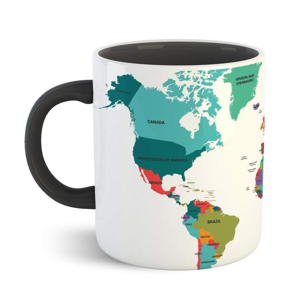 Tajnan Printed Coffee Mug For Gifting (Ceramic,Multicolor,300Ml)