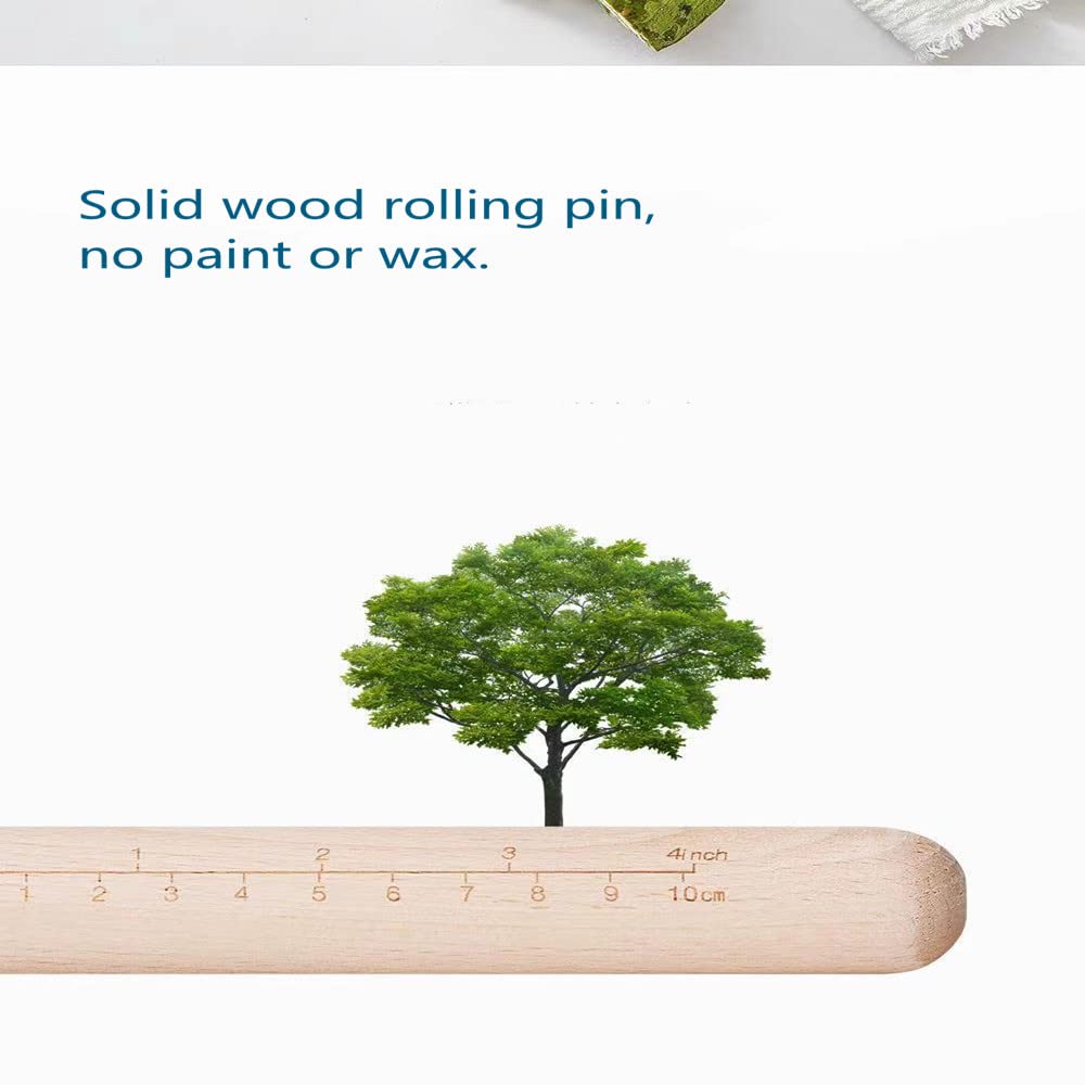 Xbldmjy Small Rolling Pin,Dumpling Rolling Pin,9 Inch Short Wood Rolling Pin For Fondant,Pie Crust Cookie,Small Baking Cooking T