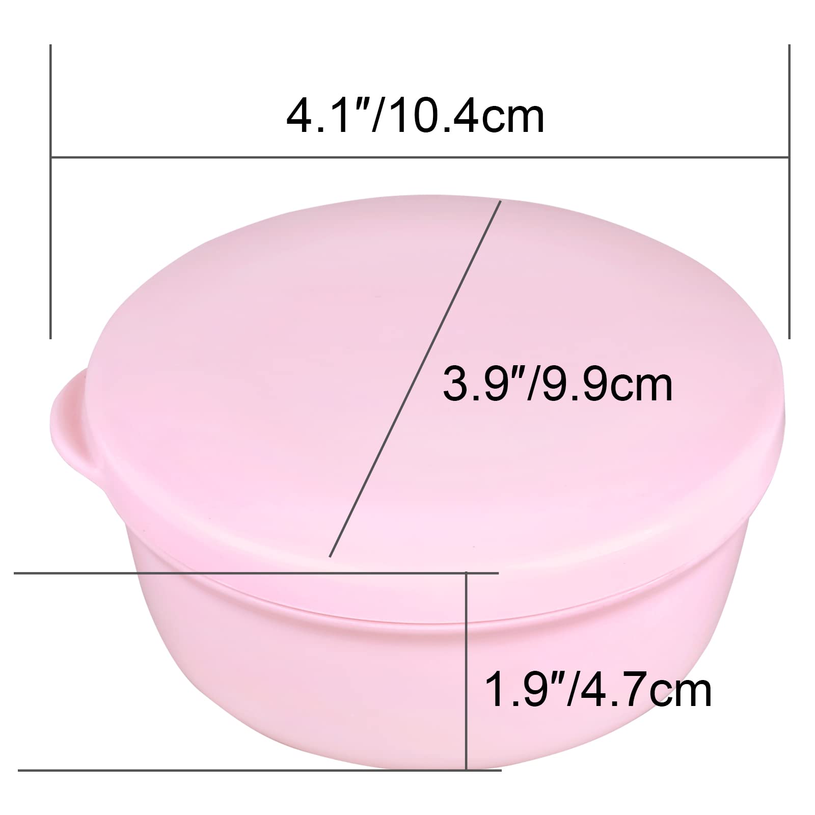 Plastic Soap Container Soap Holder Travel Case Portable Round Soap Dishes with Lid Leak-Proof Soap Box for Shampoo Bar Soap (Pink + Green)