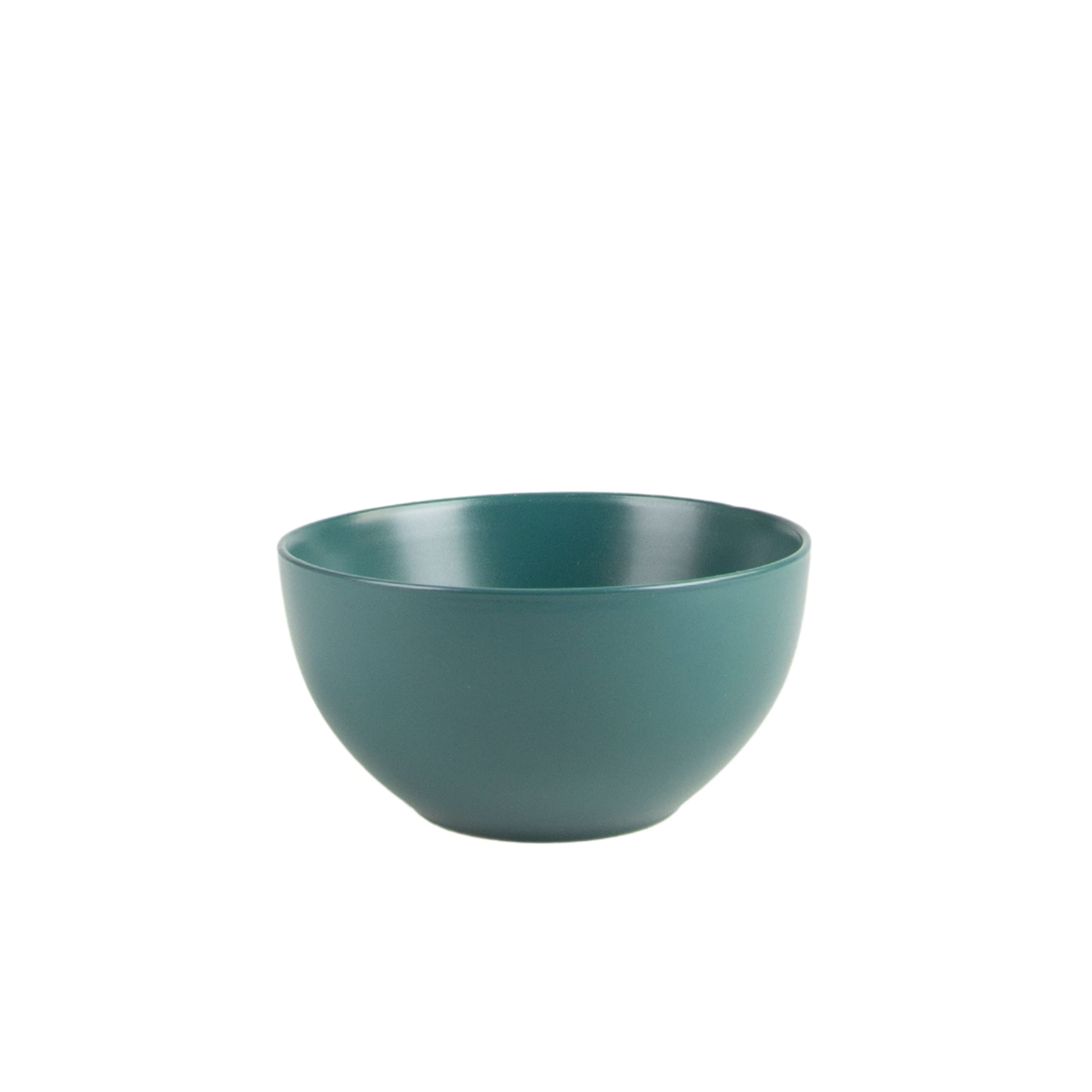 10 Strawberry Street Wazee Matte 5516oz cereal Bowl, Set of 6, Emerald green