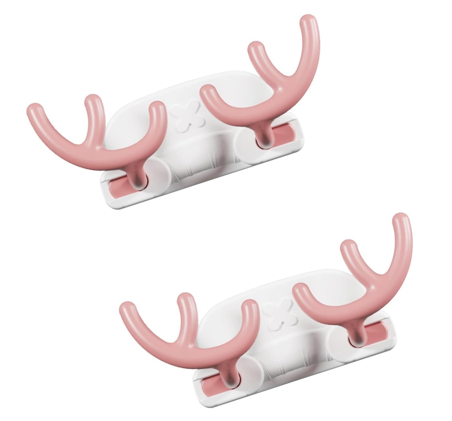 Shivstor 2 PCS Key Holder for Home Decor Stylish Fancy Animal Horn Design Self Adhesive Key Holder Hook | Strong Sticky Wall Hoo