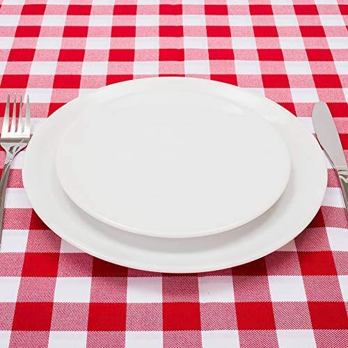 Pack Of 4, Picnic Tablecloth, Red And White Checkered Tablecloth, Plastic Tablecloth, Disposable Party Tablecloth, Plaid Tablecl