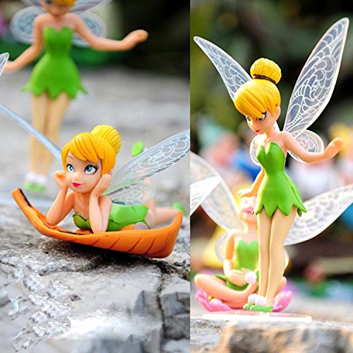 Chocozone 6PCS/Set Miniature Fairy Princess Garden Decor Home Decoration Mini Landscape Dolls for Girls