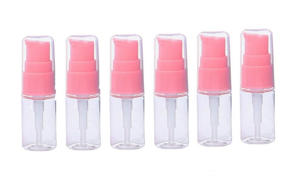 Erioctry 10Ml Portable Empty Refillable Bottle Cream Shampoo Lotion Treatment Pump Bottle With Cap Travel Bottles Toiletries Liq