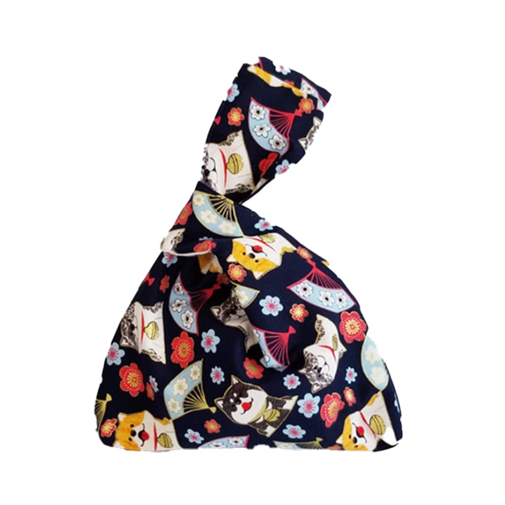 Jusunifixo Portable Cotton Wrist Bag Small Sleeve Knot Pouch,Wristlet Handbag For Shopping,Canvas Purse Anti-Lost Tote Knot Bag