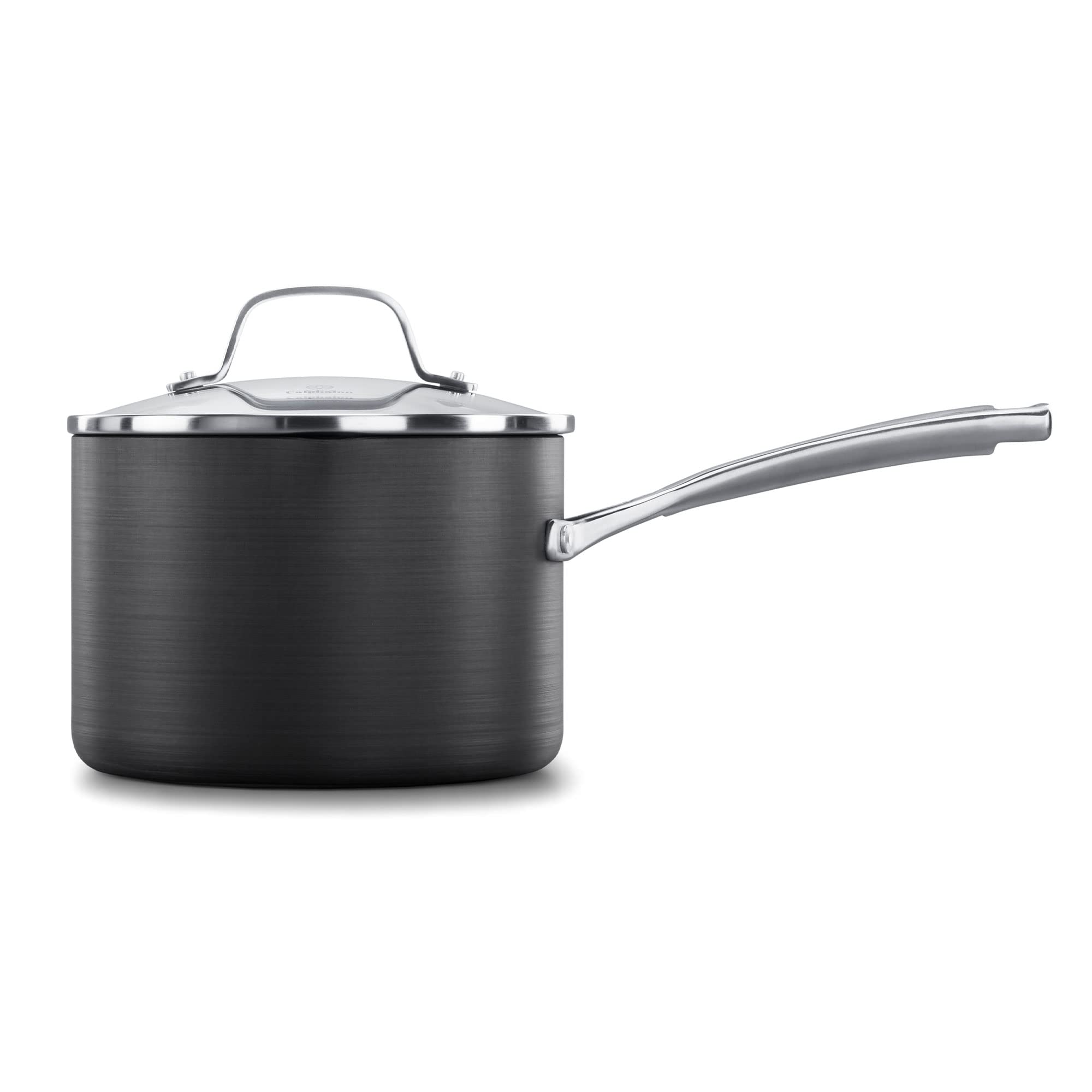 Calphalon 1932455 Classic Nonstick Sauce Pan With Cover, 3.5 Quart, Grey