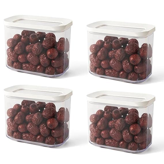 Bgvm Storage Containers Set Airtight Food Pantry Organization Canisters Cereal Snack Candy Air Tight Kitchen (I1000 Ml, Set Of 