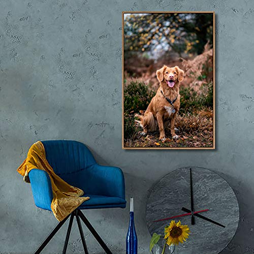 Nwt Custom Framed Canvas Prints With Your Photo For Pets, Personalized Canvas Wall Art For Living Room, Bedroom - 24X36 Inches