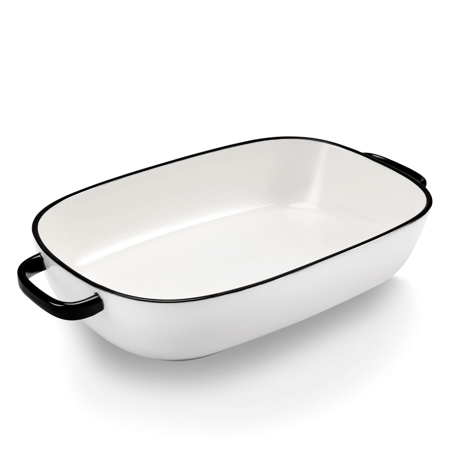 4.5 Quart Ceramic Baking Dish,Serving Bakeware For Casserole,Lasagna,Gratin,Broiling,Roasting,And Baking.Large Deep 14X10X3.11 I