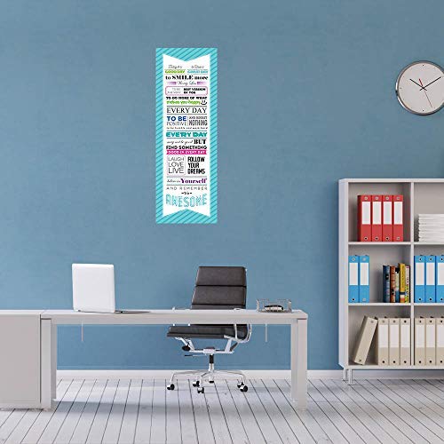 Today is a GOOD DAY to Have a Great DayMotivational Quote Poster for Office Staff College Athletes Teams School Classrooms and Home 14x40 in Inspirational Paper Poster Blue & White Made in the USA