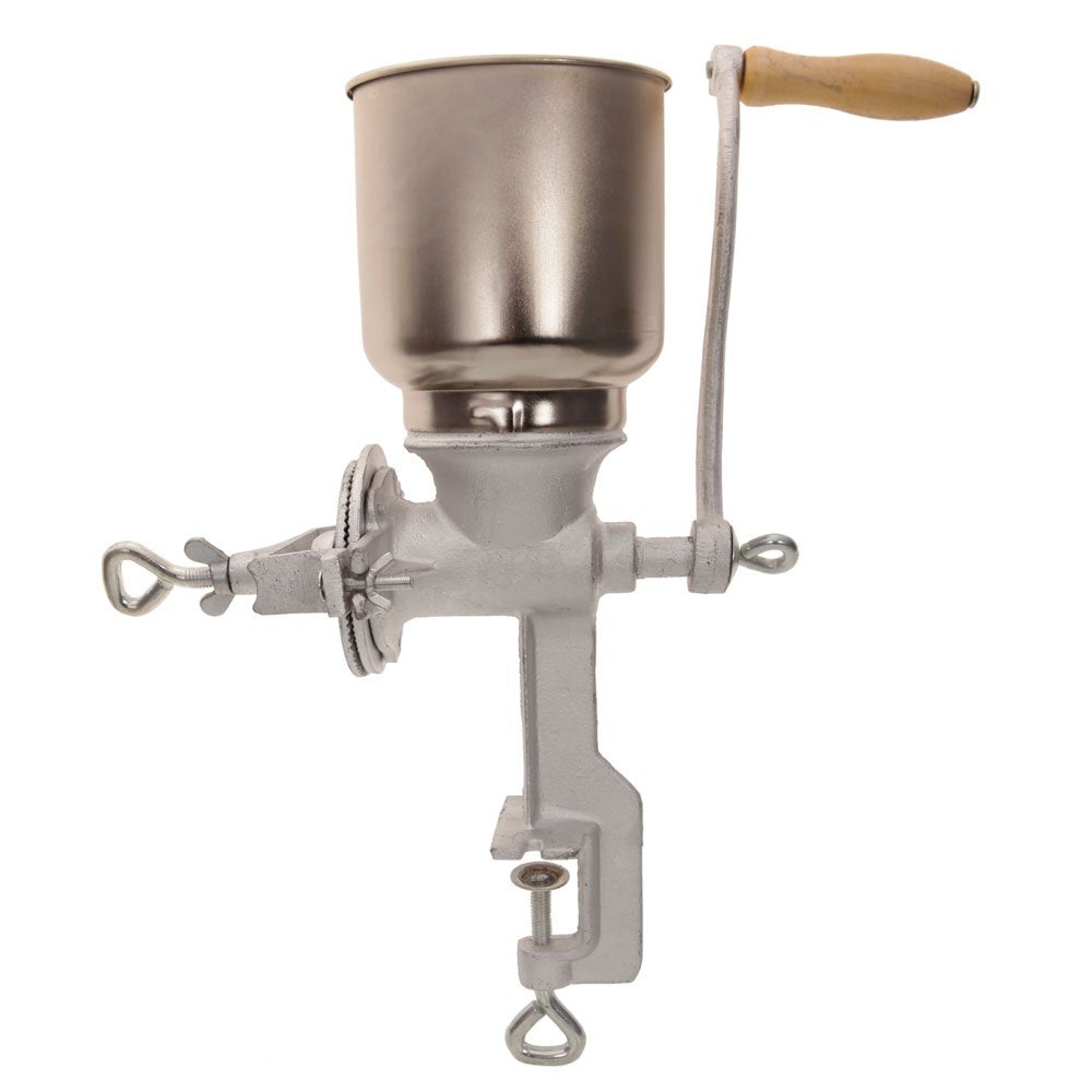 Hand Crank Grain Mill, Hand Cranking Operation Grain Grinder Table Clamp Manual Corn Grain Grinder Cast Iron Mill Grinder for Gr