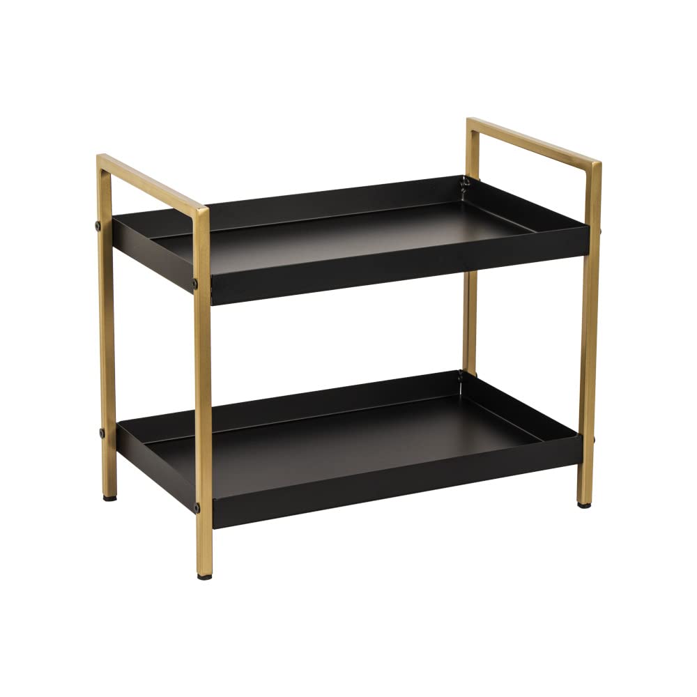 DECOWORLD || 2 Tier Multipurpose Countertop Organizer Rack || Multishelf Storage Stand for Kitchen, Bathroom or Dressing table||