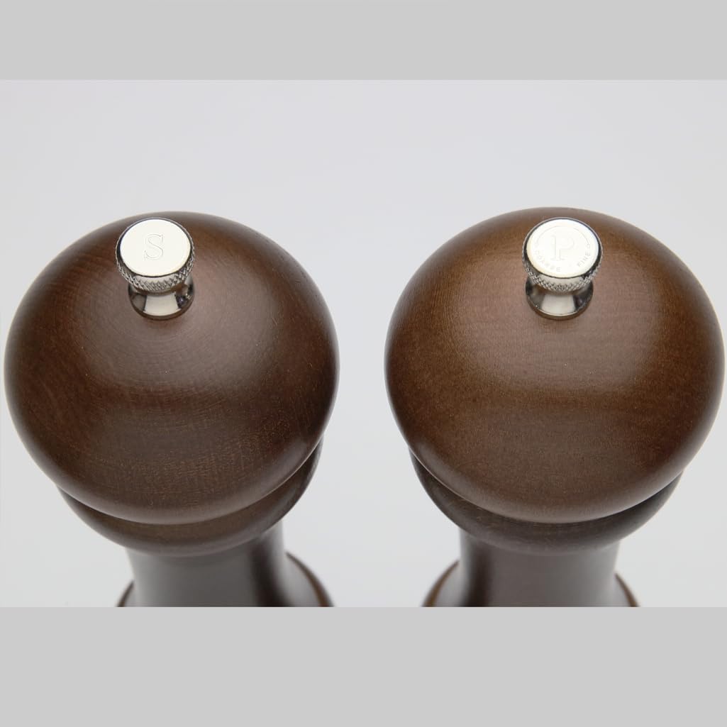 Chef Specialties 10'' Imperial Pepper Mill And Salt Mill Set, Walnut