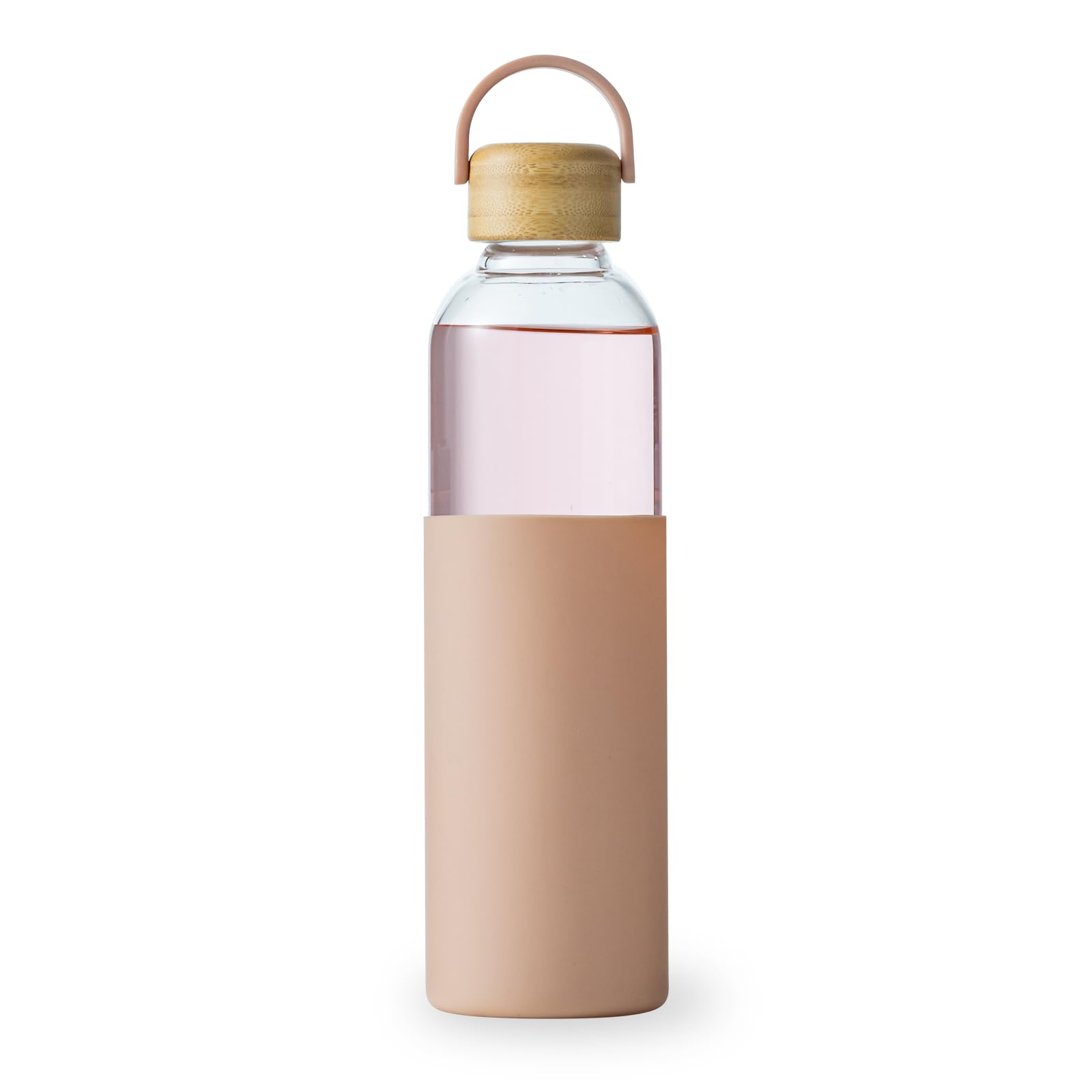wangsdjy 34oz Glass Water Bottles with Silicone Sleeve, BPA Free Water Bottle Glass with LeakProof Lid, Reusable Water Bottle f