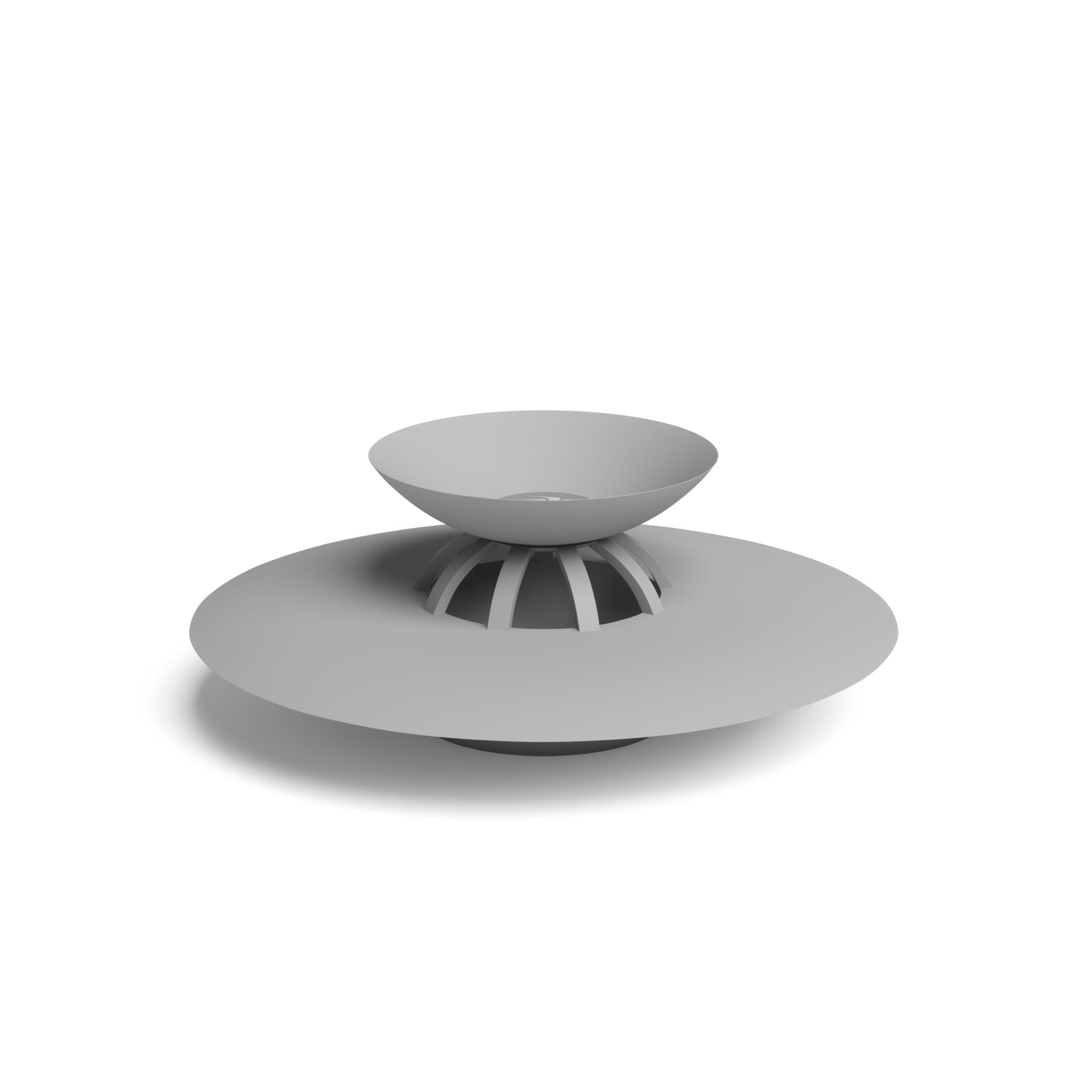 Umbra Flex Drain Stop Hair Catcher, 9.5 cm, Gray, Model 023464-918