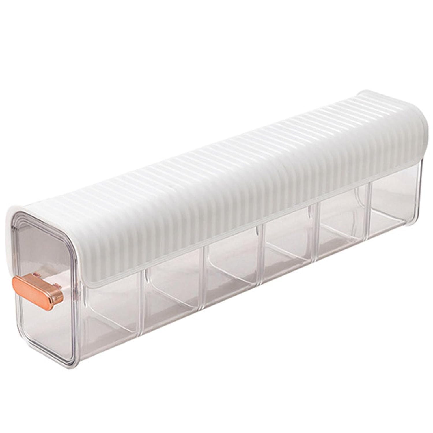 Wexsa Wall Mounted Underwear Storage Box, 6Cell Drawer Organizer With Self Adhesive Installation, Dustproof Closet Storage For 