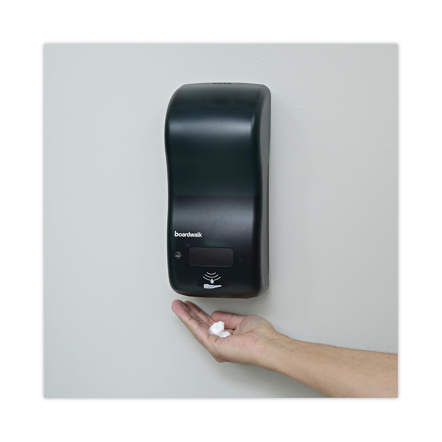 Boardwalk Shf900Sbbw 5.25 In. X 4 In. X 12 In. 900 Ml Rely Hybrid Foam Soap Dispenser - Black Pearl