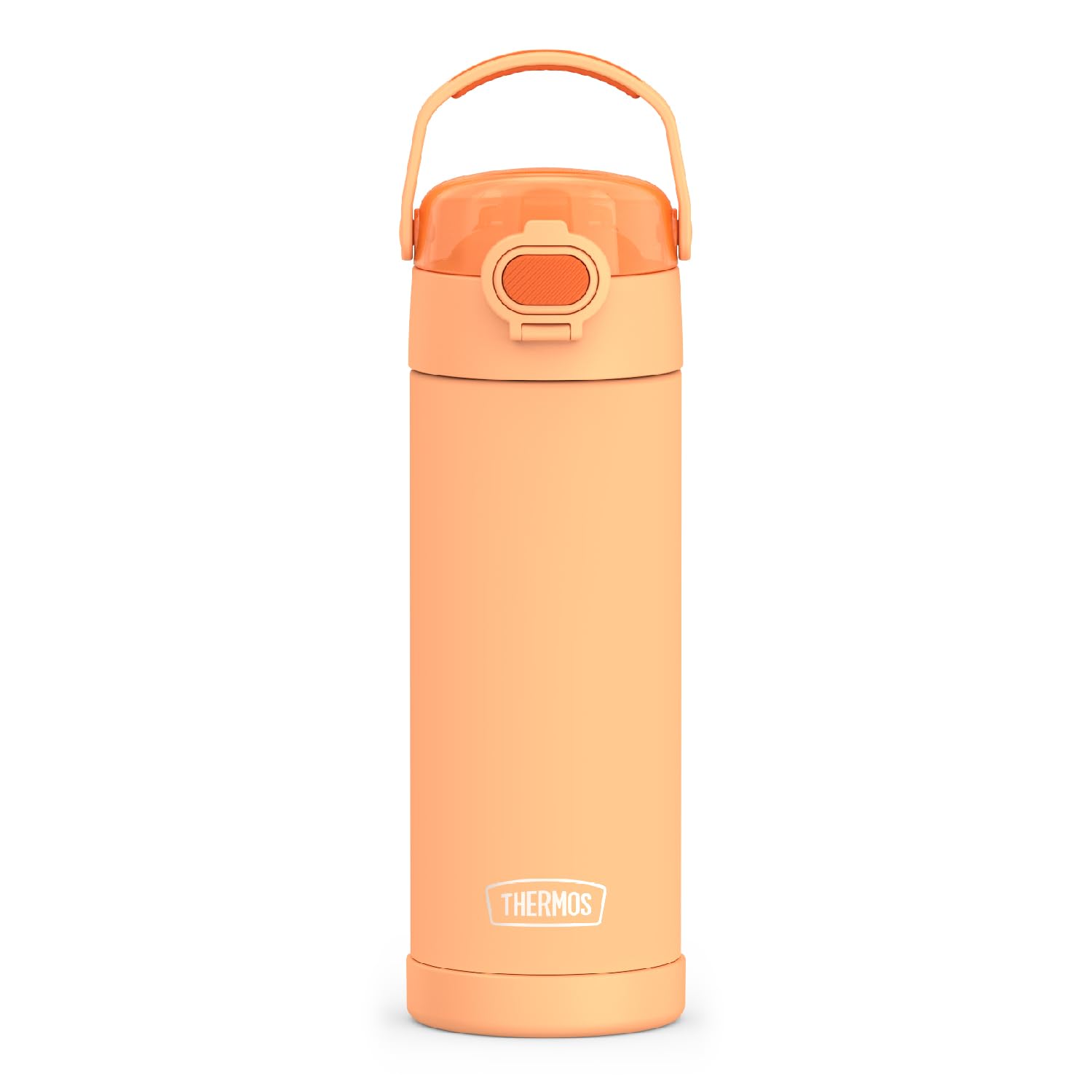Thermos Funtainer 16 Ounce Stainless Steel Vacuum Insulated Bottle With Wide Spout Lid, Orange