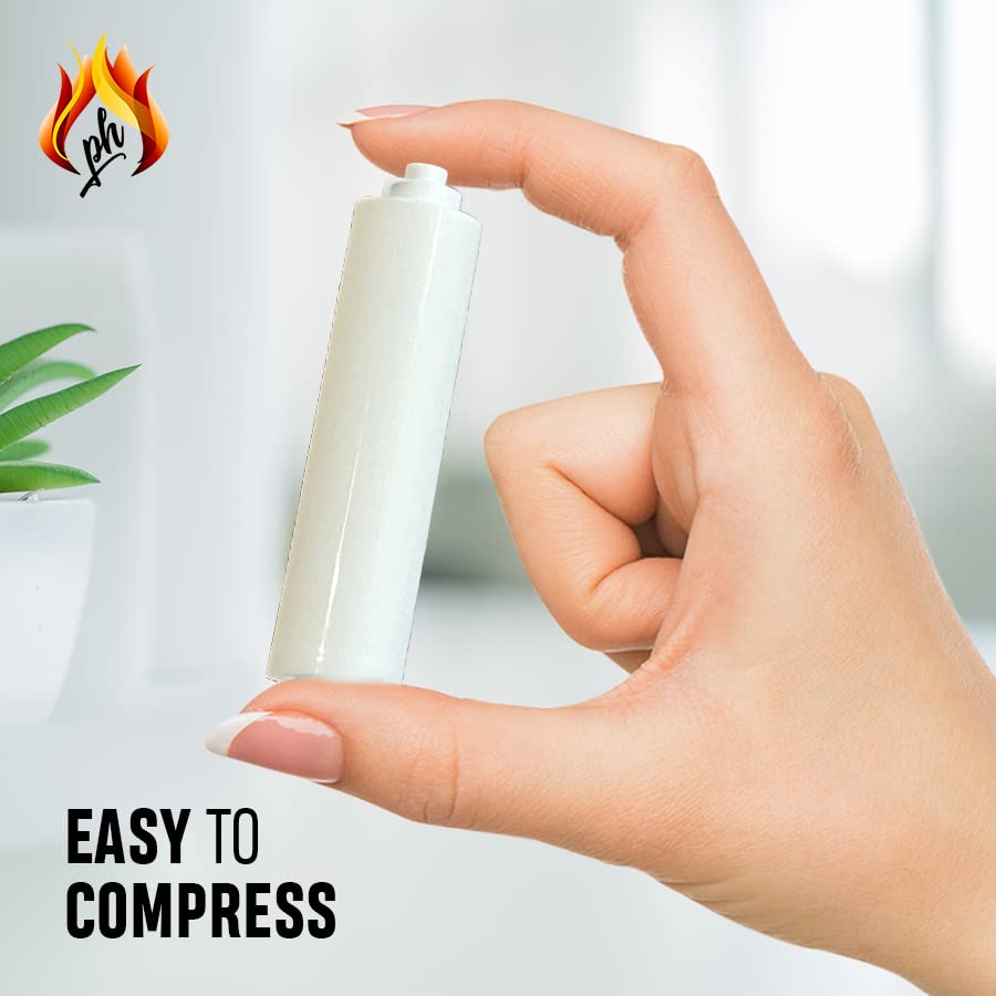 Toilet Paper Roller Holder (7 Inch) White - Plastic (Spring Loaded) Replacement Spindle Rod - Roll Extender Fits Extra Large Bat