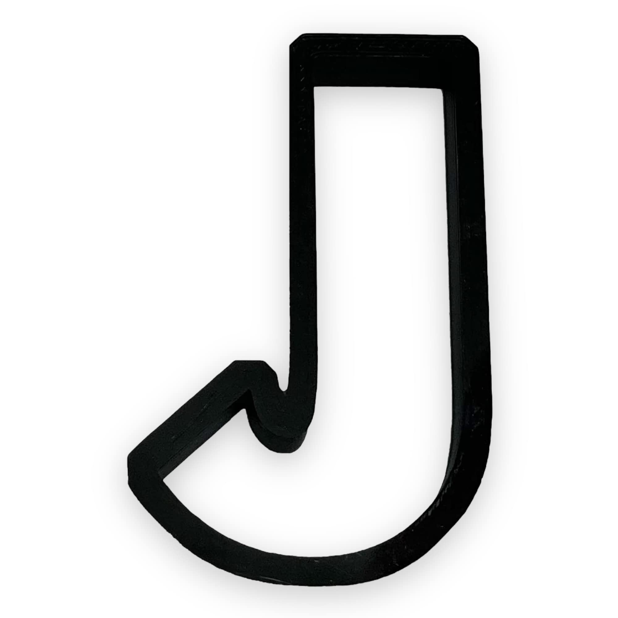 J Capital Block Letter Cookie Cutter With Easy To Push Design (3.5 Inch)