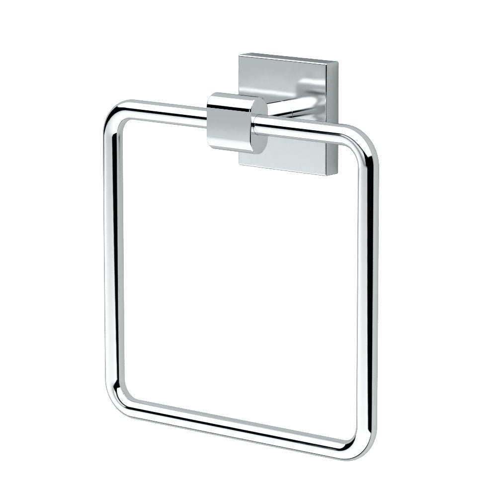 Gatco 4052 Elevate Towel Ring, Chrome, 6.13'' Wide