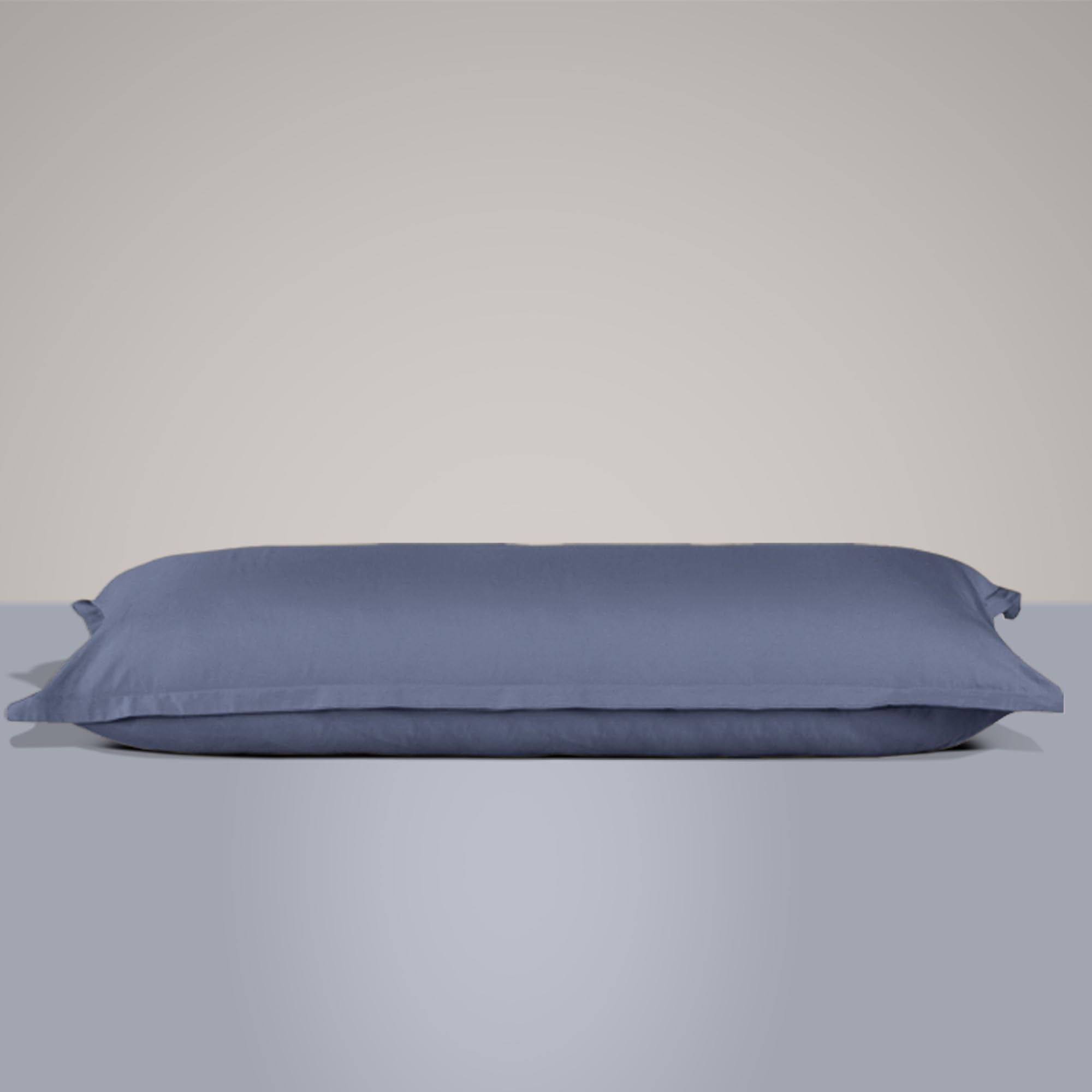 Sleepycat Cotton Pillow Solid Case With Envelope Closure - 1 Piece | Coloured With Azo-Free Dyes And Oeko-Tex Certified | Machin