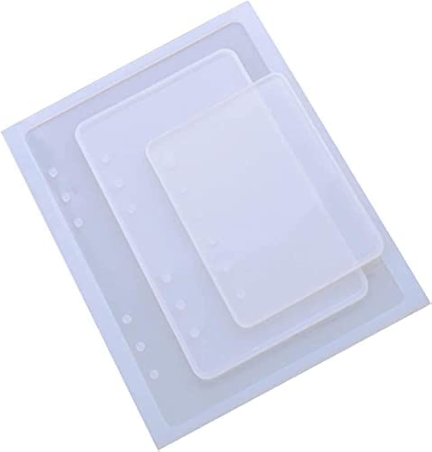 Artbee Note Book Cover Multipurpose Transparent Rectangle Resin Casting Silicone Mould For Epoxy Uv Resin Wax Concrete And Makin