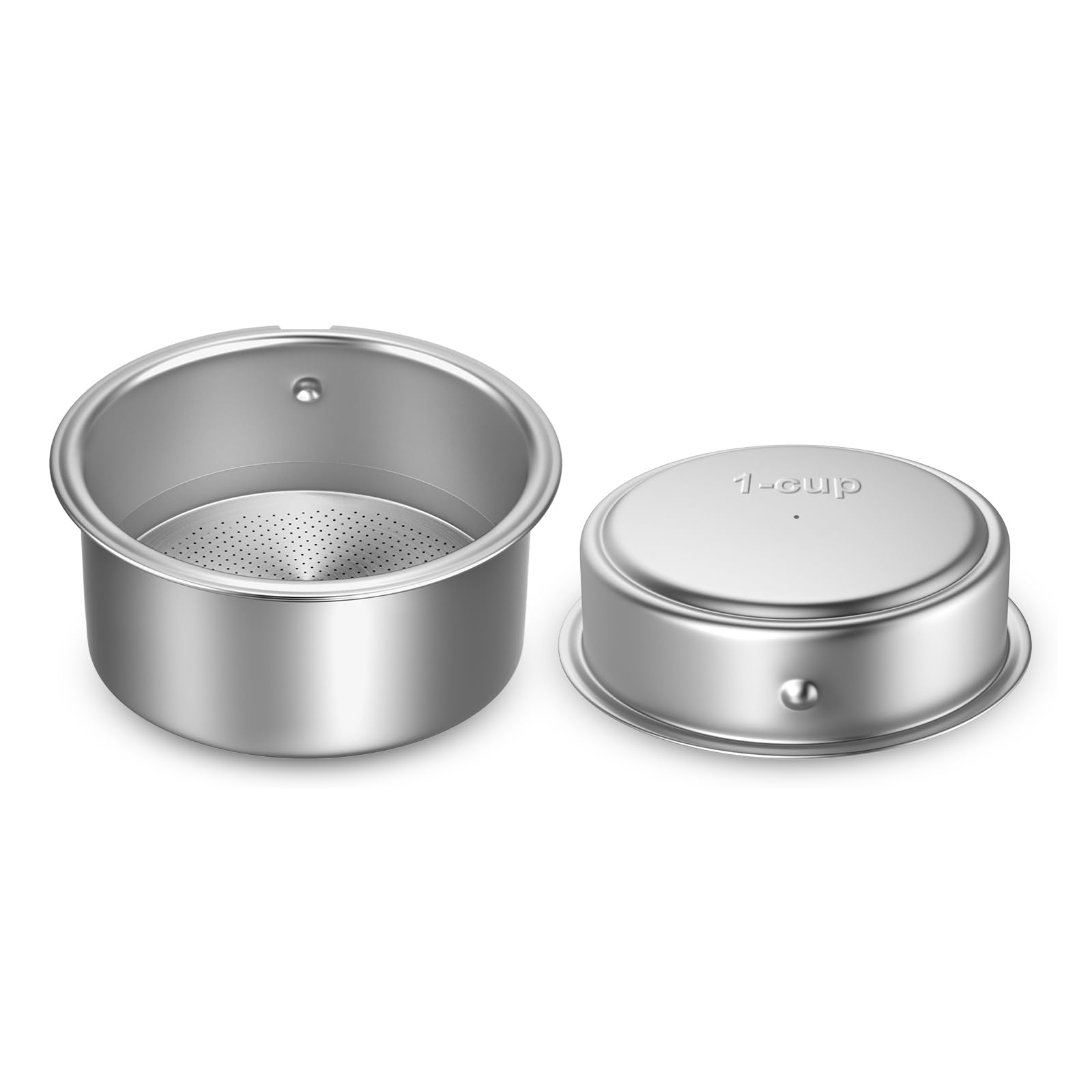 51mm Filter Basket | Double Layer Pressurized Portafilter Basket | Stainless Steel Coffee Portafilter Basket | Espresso Filter B