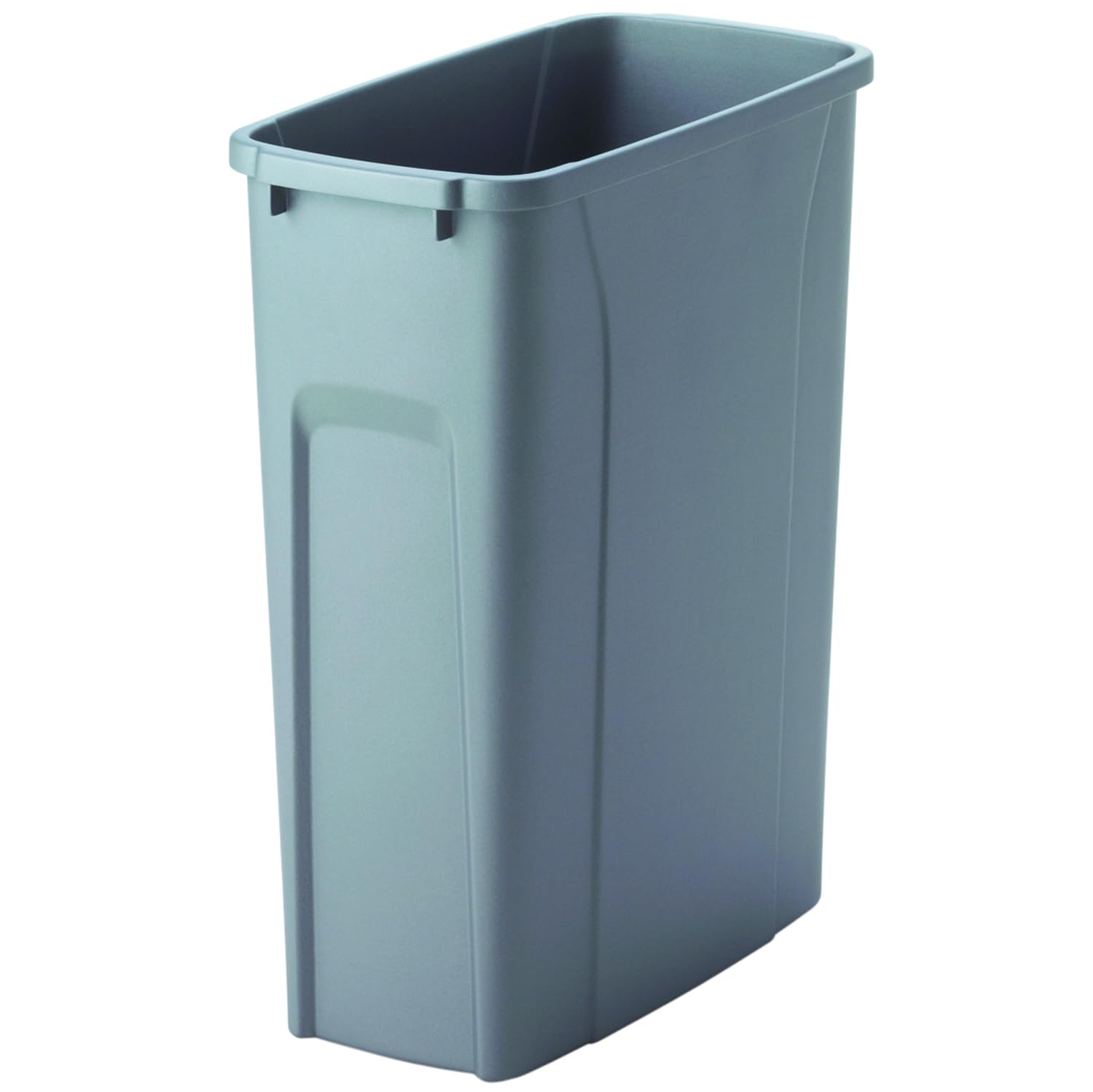 Knape & Vogt 20qt Trash Can Contractor Pack of 6ea, 15.8-Inch by 14.2-Inch by 6.6-Inch,Platinum