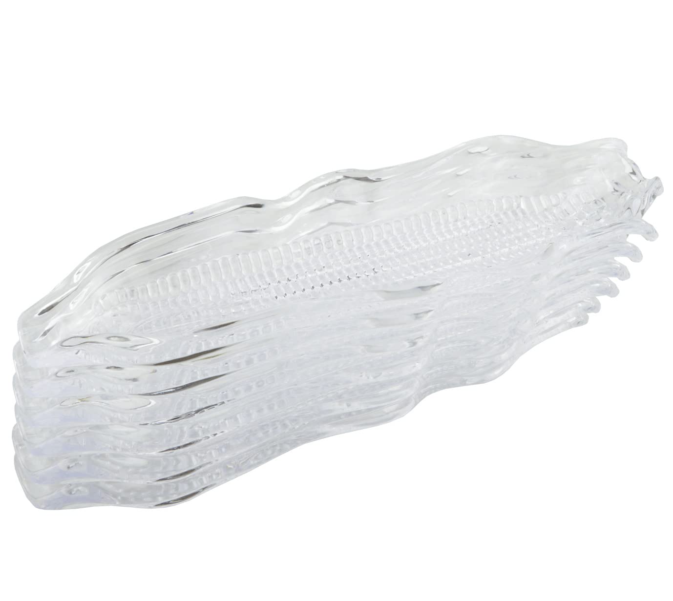 Xgng 6Pcs Transparent Plastic Corn Trays, Corn Dish, Cob Dinnerware, Suitable For Families Or Restaurants