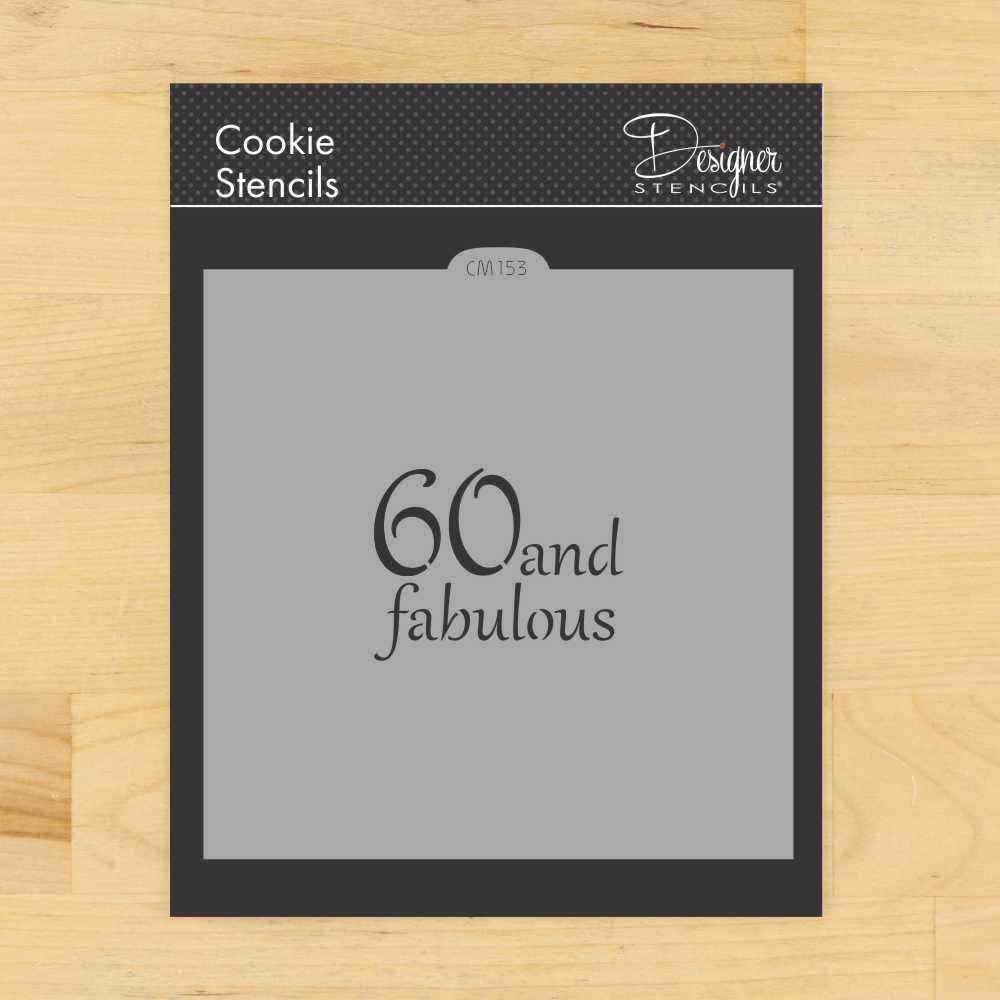 60 And Fabulous Cookie And Craft Stencil Cm153 By Designer Stencils