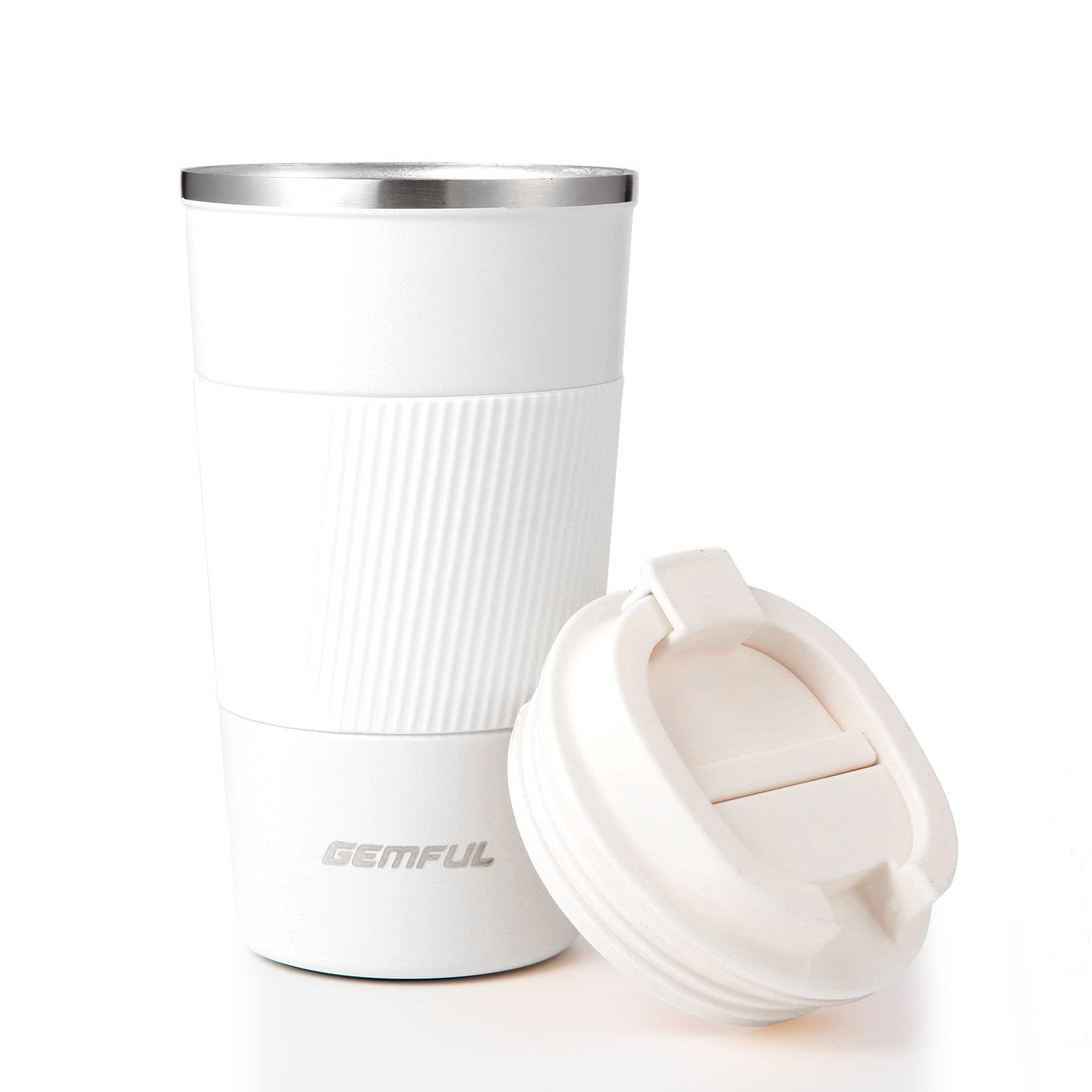 Gemful Travel Coffee Mug Insulated Tumbler Cups For Cold And Hot Drinks 17Oz