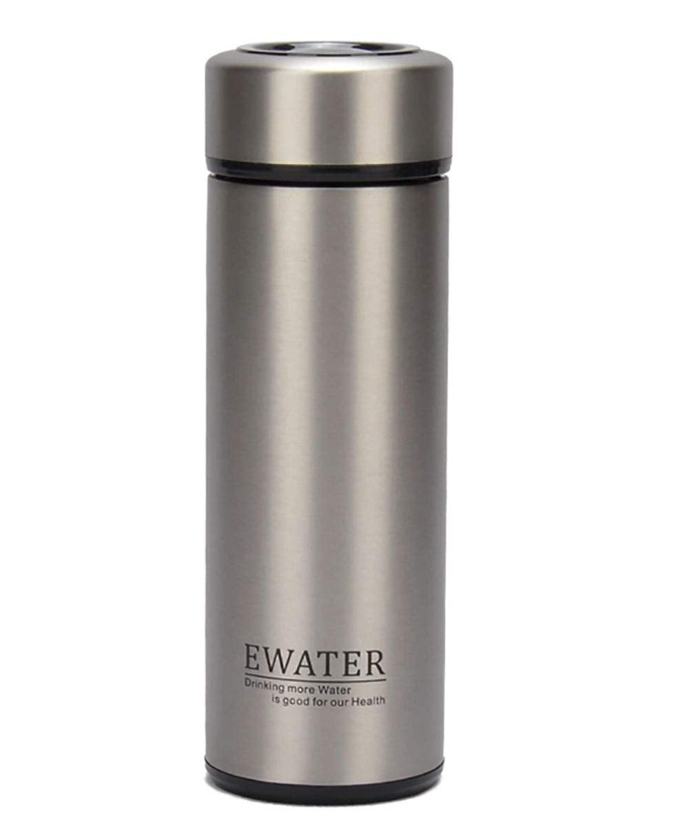 Milepetus Glass Liner Vacuum Flask Stainless Steel Water Bottle Insulated Travel Coffee Mug,11Oz,9Oz Available(11Oz, Stainless S