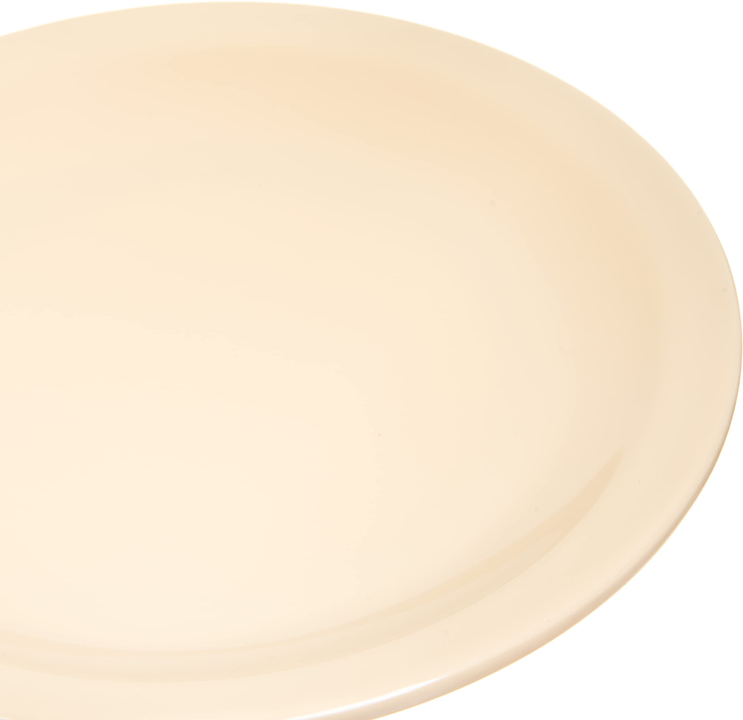 Carlisle Foodservice Products Kingline Reusable Plastic Plate Dessert Plate For Home And Restaurant, Melamine, 6.5 Inches, Tan