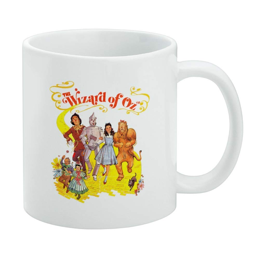The Wizard Of Oz Yellow Brick Road Ceramic Coffee Mug, Novelty Gift Mugs For Coffee, Tea And Hot Drinks, 11Oz, White