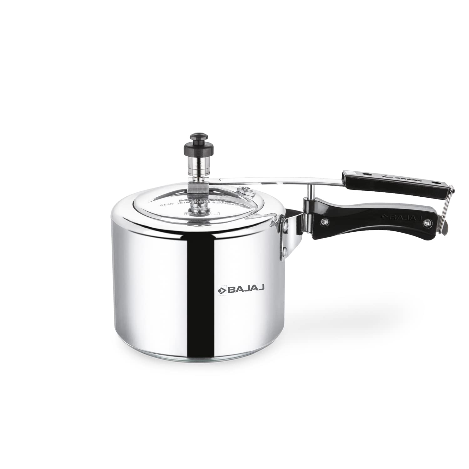 Bajaj New Shakti Ilpc 3 Liter Pressure Cooker | Induction Bottom | Aluminium | Inner Lid | Isi Certified | 1 Yr Warranty Grey/Si