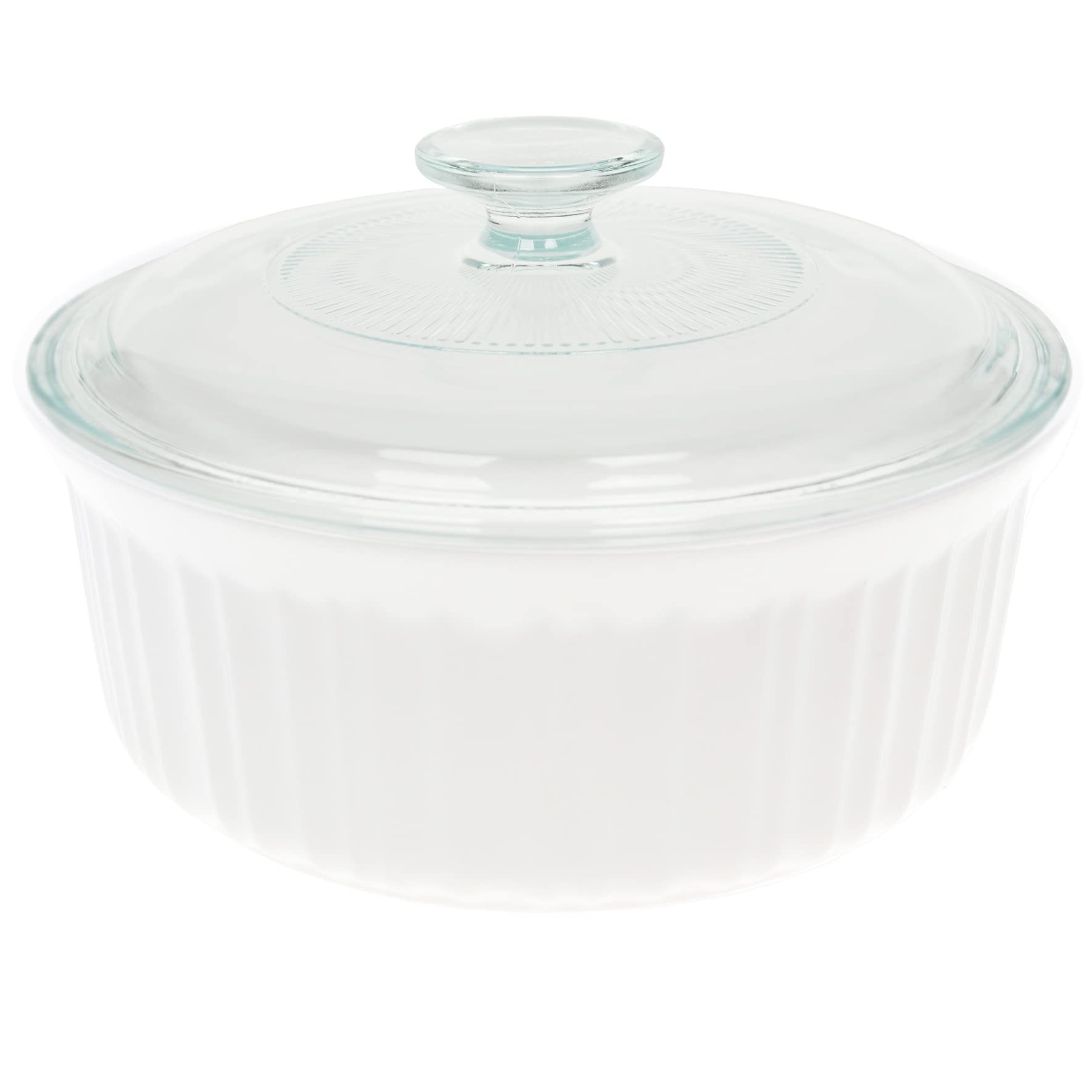 CorningWare FS5 1.5qt French White Casserole Dish & G5C French White Lid