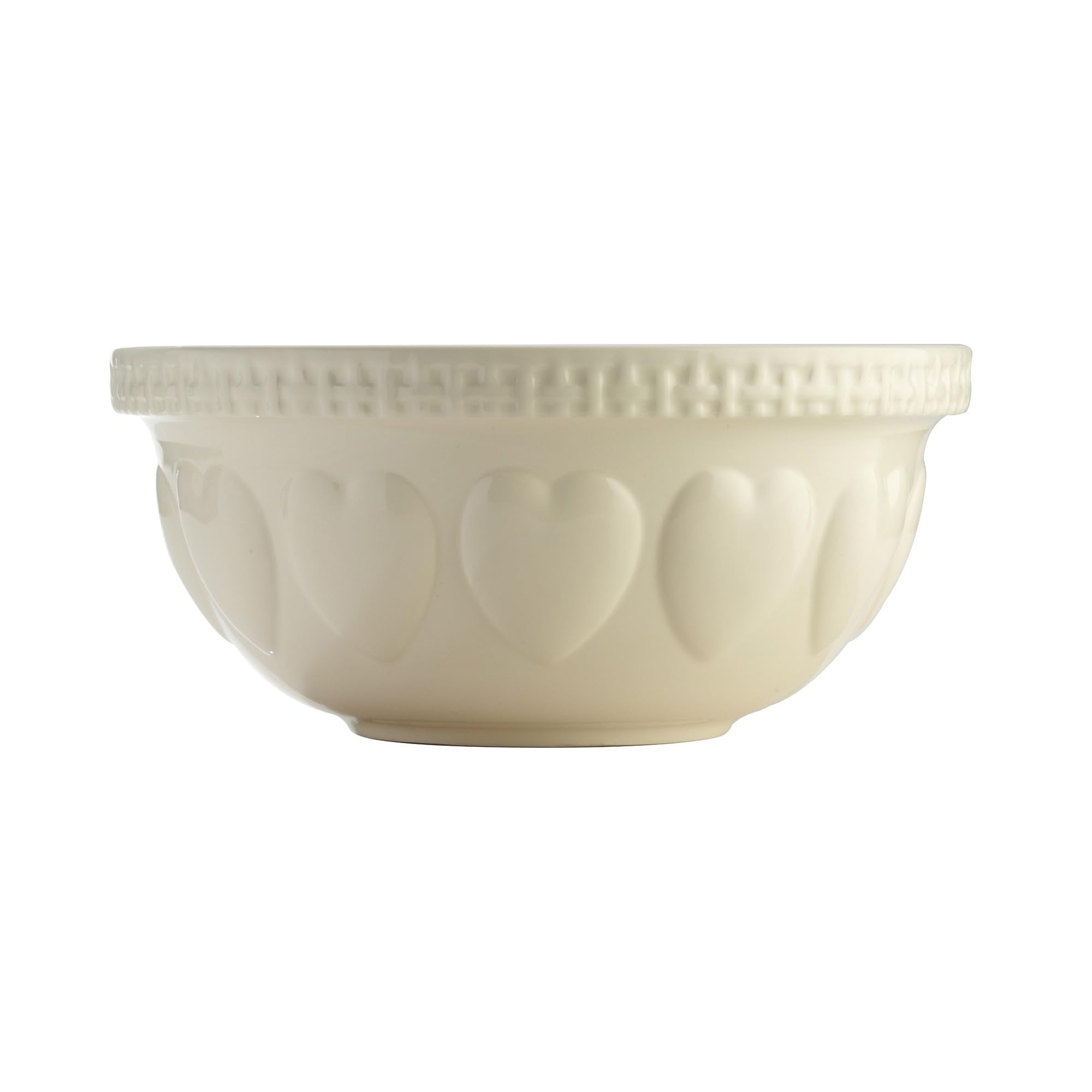 Mason Cash | S12 Cream Hearts Mixing Bowl - 4.25 Quarts