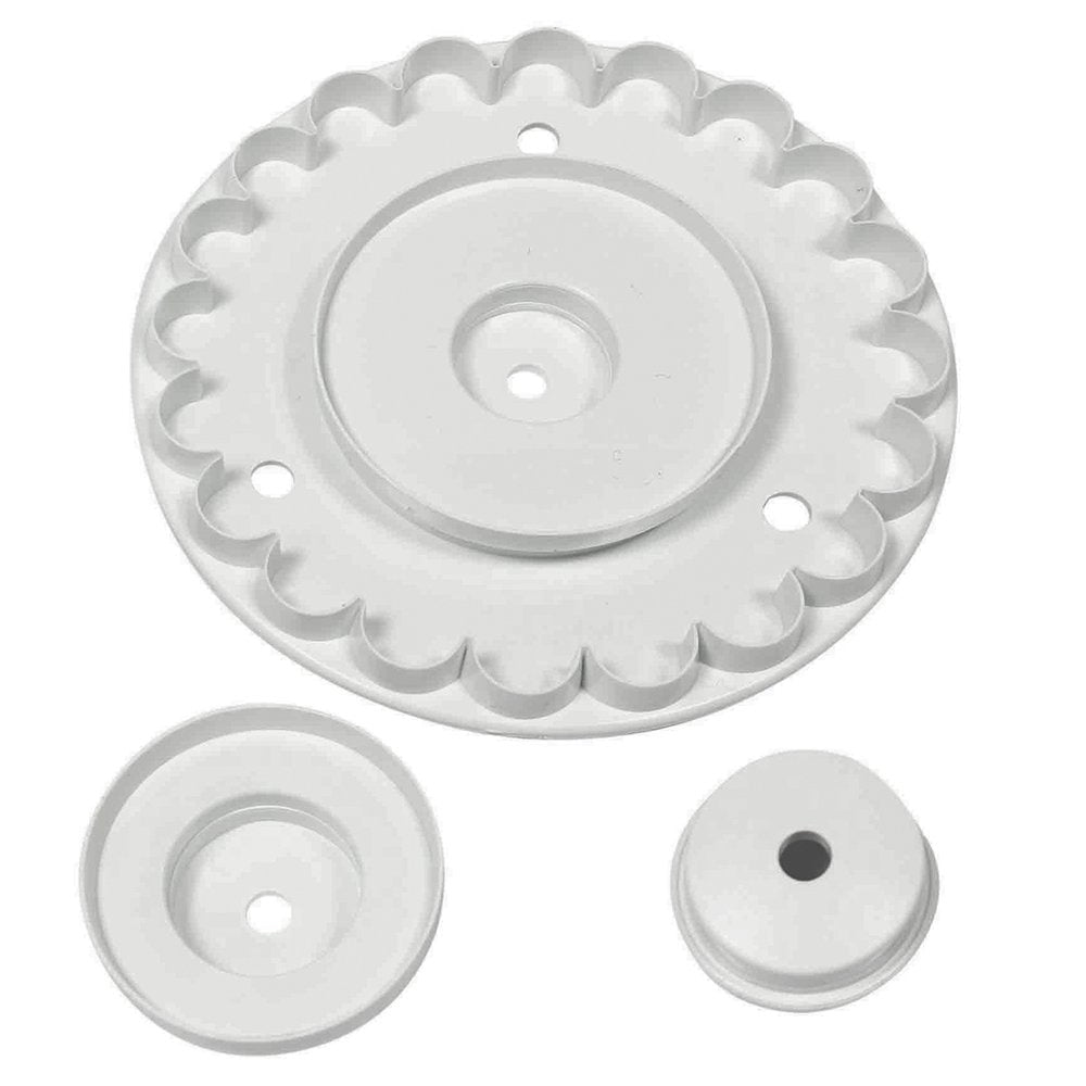 Pme Frill Cutters, Garrett, White, With Interchangeable Centers