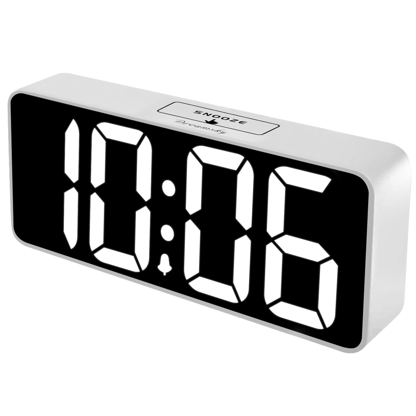 DreamSky Large Digital Alarm Clock Big Numbers for Seniors & Visually Impaired  9 Inches Electric Clocks for Bedroom  Jumbo Display Fully Dimmable Brightness  USB Ports  Adjustable Alarm Volume