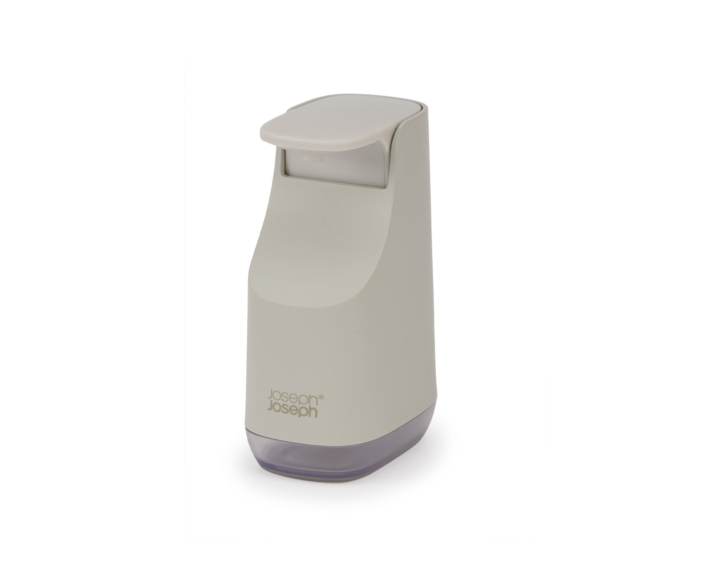 Joseph Joseph Slim Soap Dispenser, Compact And Stylish Design, 12.3Oz Capacity, Ecru