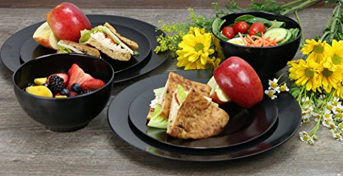 Calypso Basics By Reston Lloyd Melamine Bowl, Set Of 6, Black