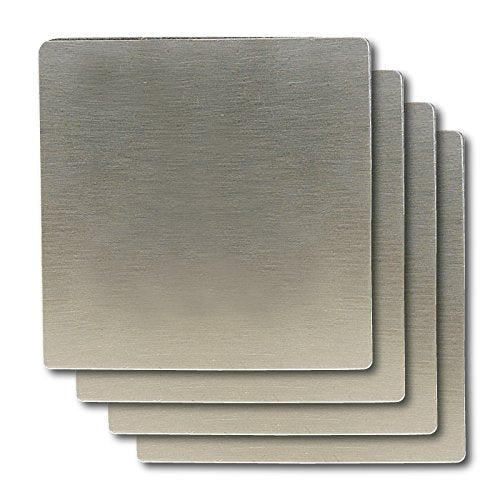 Thirsty Rhino Merendo Stainless Steel Beverage Coaster (Square Set Of 4)
