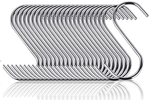 Volo Stainless Steel Multipurpose SHook Pack Of 10 Pcs, Organizer For Cupboard, Cabinets, Hangers, Kitchen Cutlery Hanging Hook