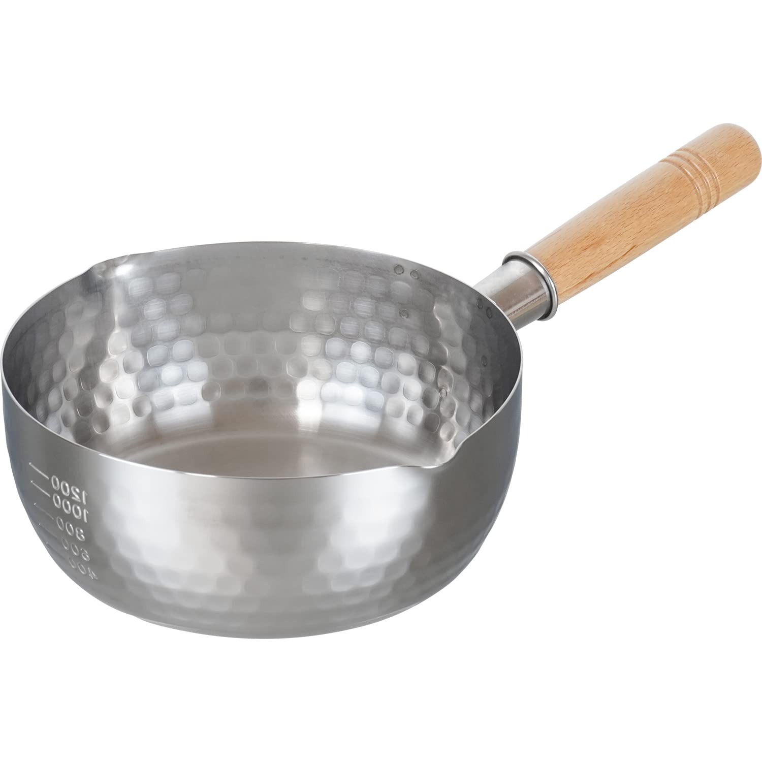 Wahei Freiz Saishokuan MB2741 Stainless Steel Snow Flat Pot, 7.1 inches (18 cm), Made in Japan, Double Mouth, Compatible with I
