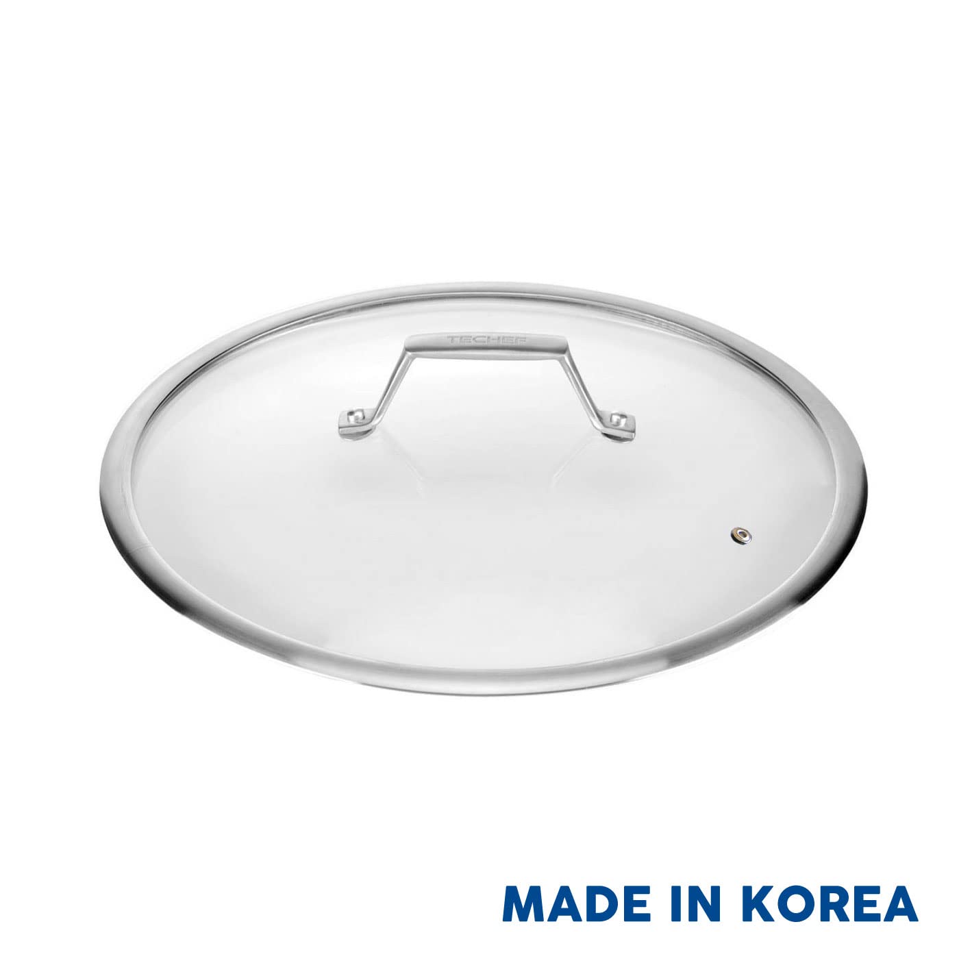 Techef - Tempered Glass Lid With Stainless Steel Handle, Made In Korea (12-Inch)