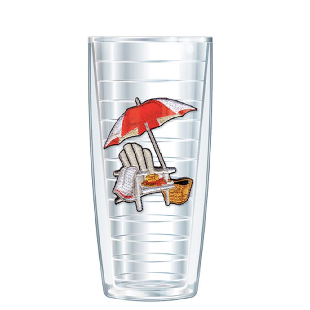 Freeheart Beach Theme Tumbler Set - Insulated Beach Cups 16 Oz Tumblers Set Of 4 | No Lids | Double Wall | Dishwasher And Microw